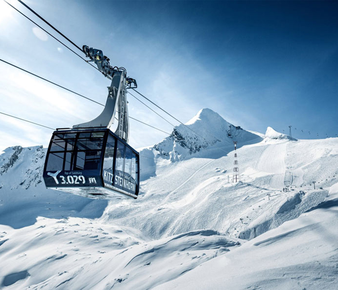 Gipfelbahn am Kitzsteinhorn im Pinzgau, Fotorecht Gletscherbahnen Kaprun AG Gipfelbahn am Kitzsteinhorn im Pinzgau, Fotorecht Gletscherbahnen Kaprun AG